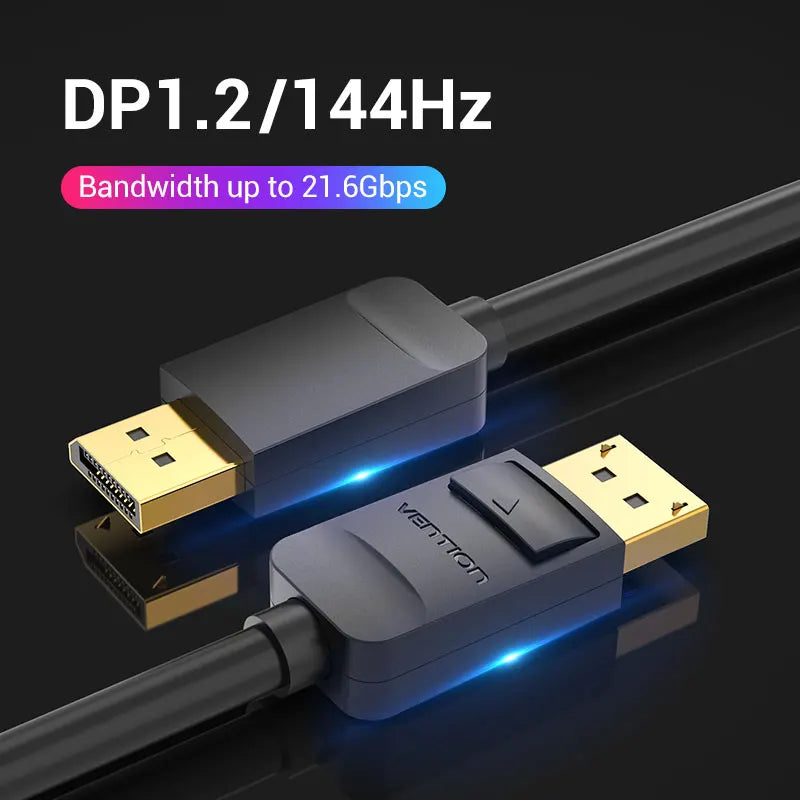 Vention DisplayPort 1.2 Cable 4K HD 144Hz 21.6Gbps Display Port Adapter for Video Laptop HDTV DisplayPort to DisplayPort cable